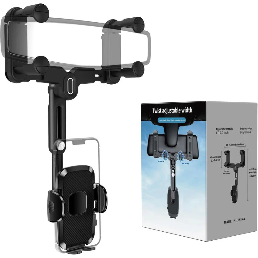 🚗 Soporte 360° para Celular en Retrovisor