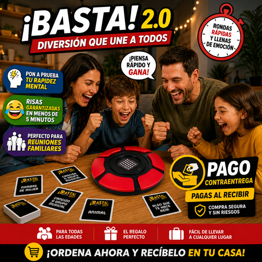 Juego De Mesa Basta 2.0 🎯  | Reúne a tu Familia y Disfruta Horas de Diversión  🎉