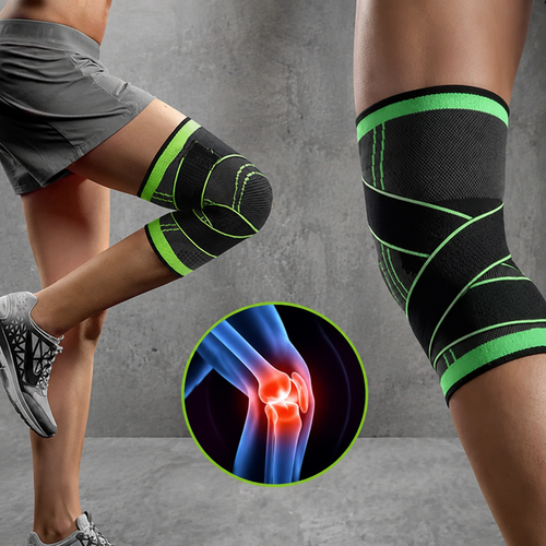🔥🦵 Rodillera Elástica Ortopédica 360° con Doble Cinta Ajustable | Pack x2 💪⭐✨