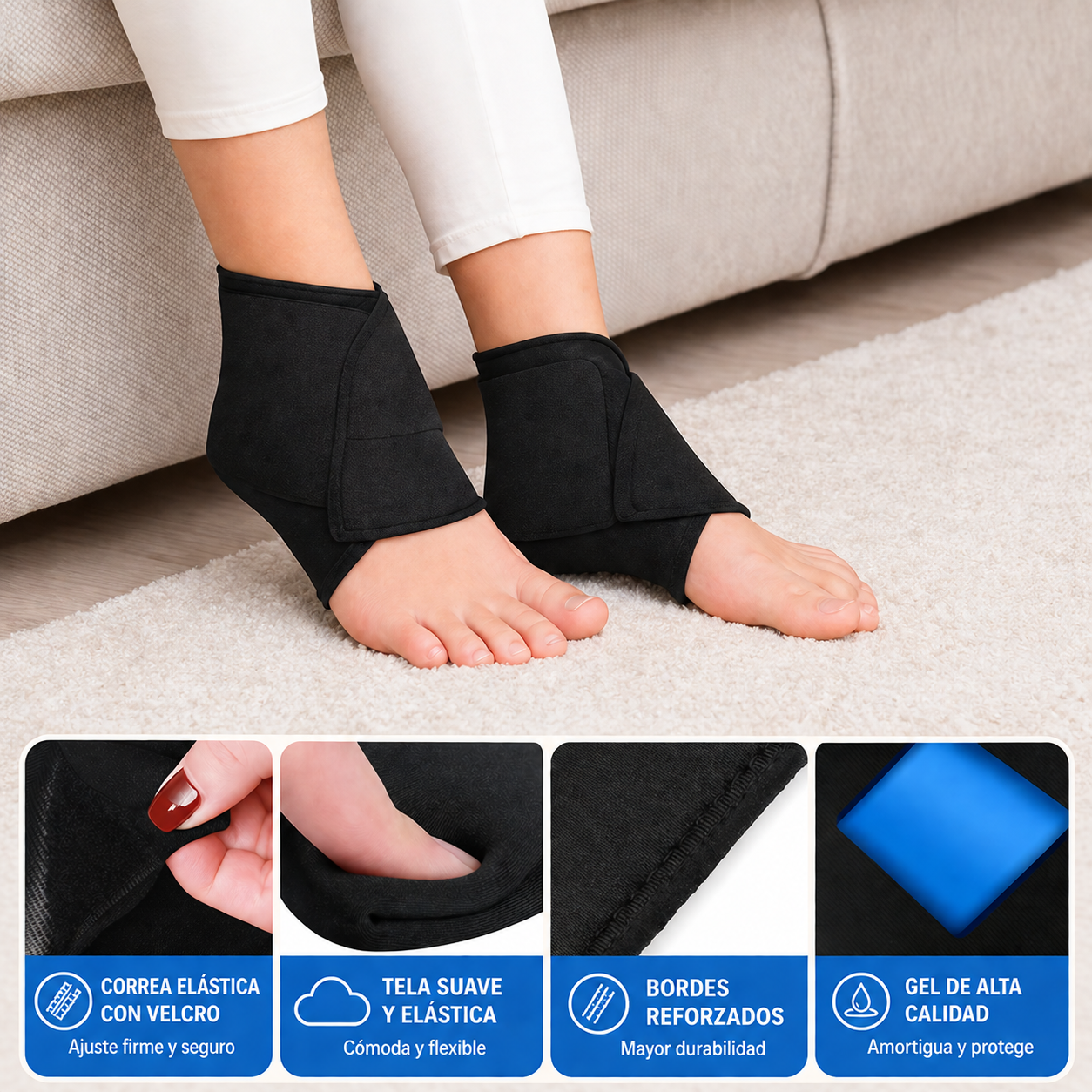 🦶❄️🔥 Tobillera - Compresa Térmica de Gel