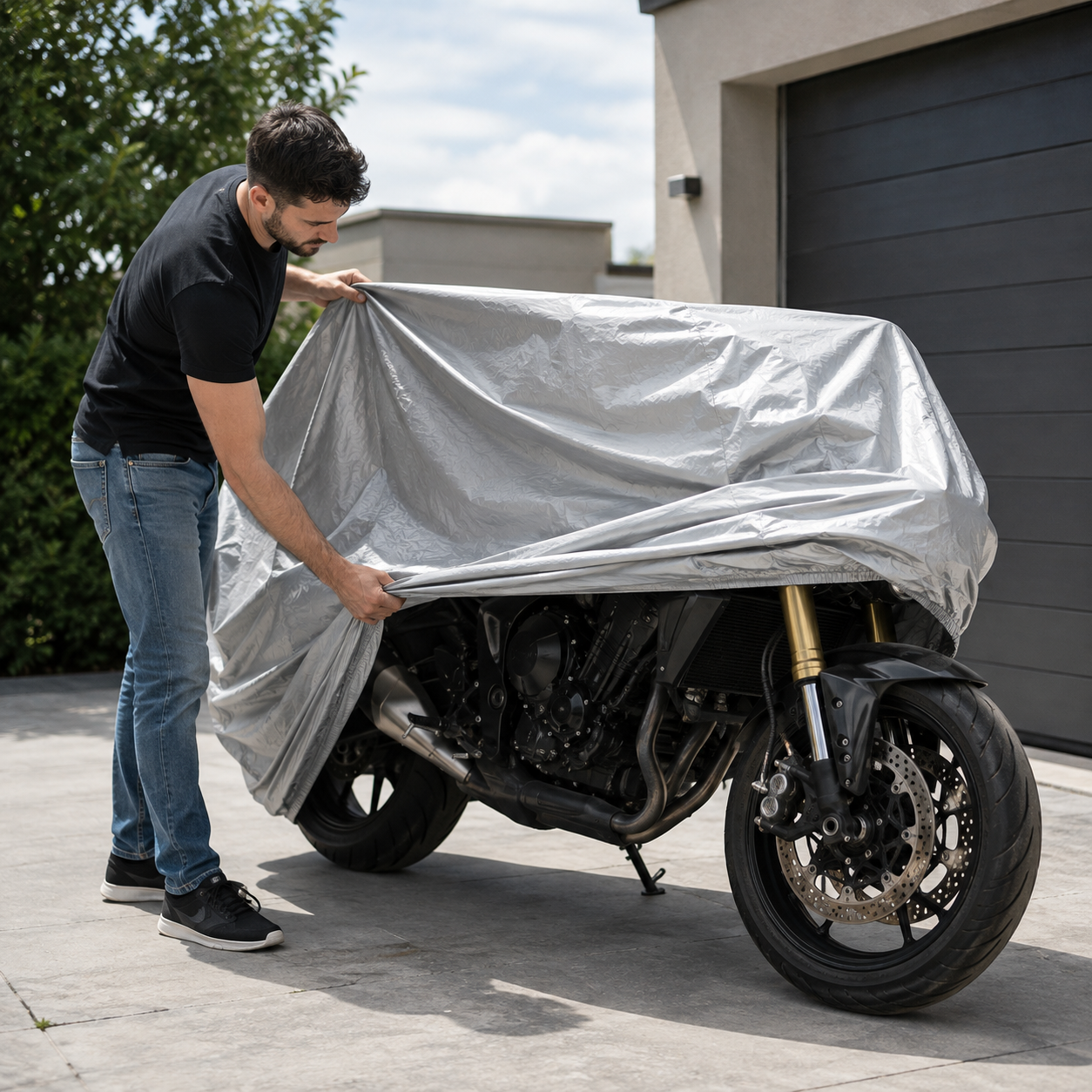 Funda Protectora Premium para Moto🏍️🌧️☀️ - Protector Universal para Motocicletas
