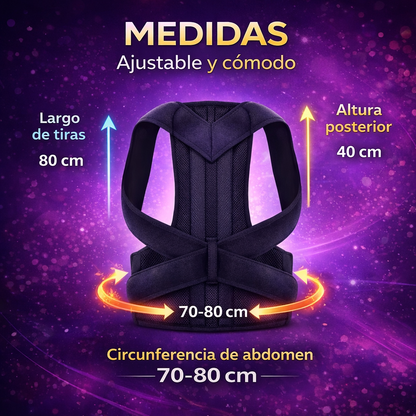 🧍‍♂️CINTURÓN  CORRECTOR DE POSTURA AJUSTABLE