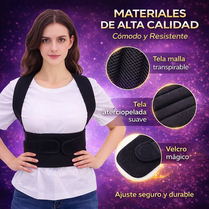 🧍‍♂️CINTURÓN  CORRECTOR DE POSTURA AJUSTABLE