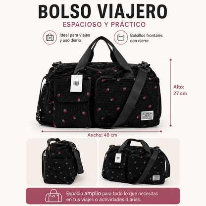 🧳 Bolso Viajero Multifuncional, Espacioso y Práctico