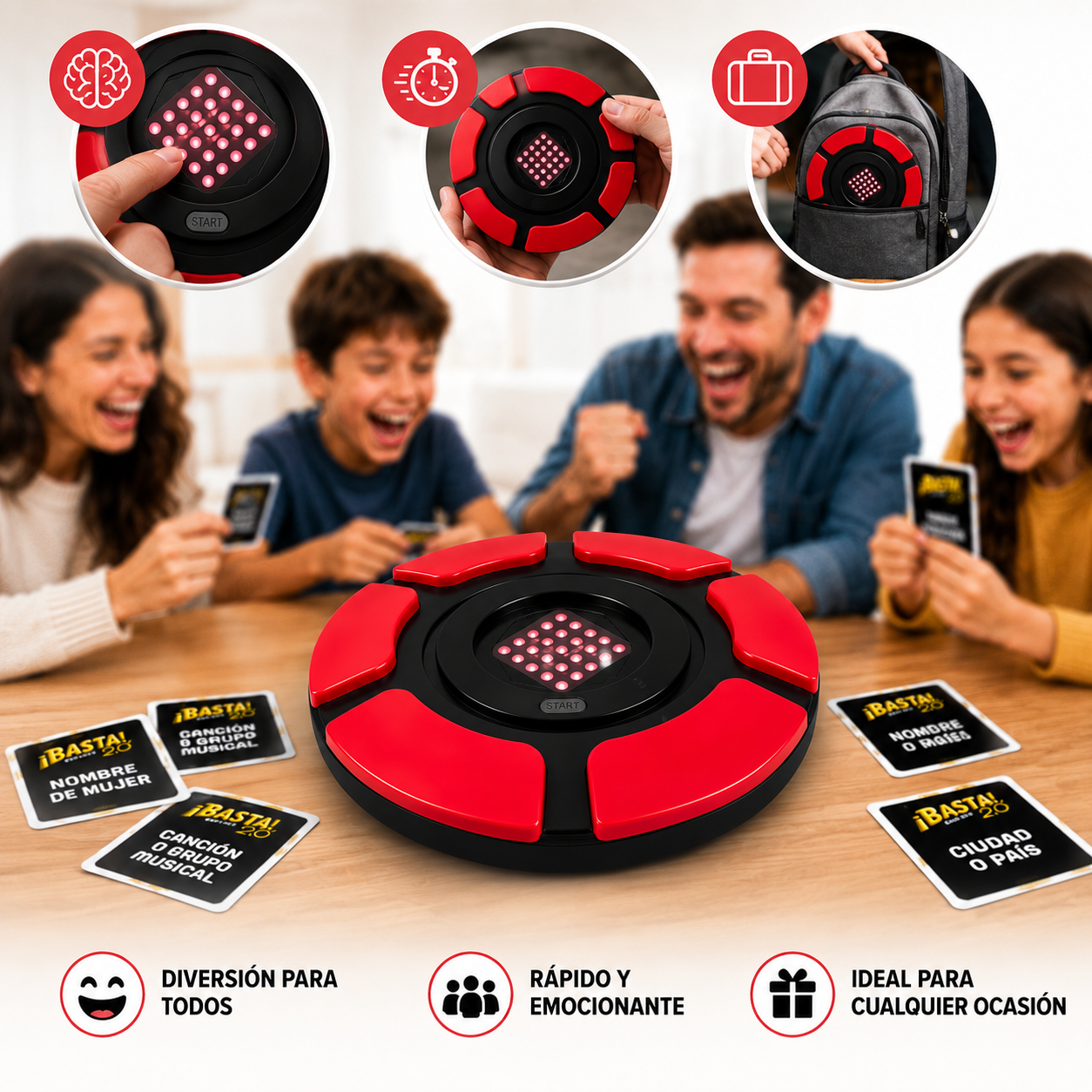 Juego De Mesa Basta 2.0 🎯  | Reúne a tu Familia y Disfruta Horas de Diversión  🎉